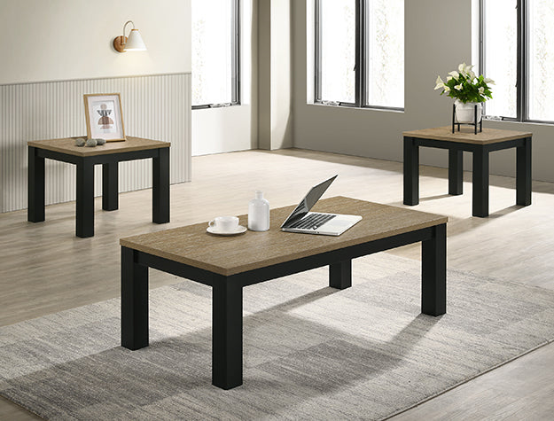 Theo- 3pc Coffee Table & End Table