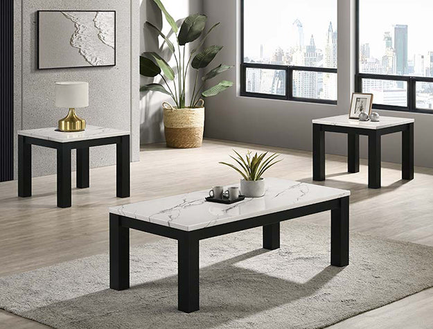 Theo- 3pc Coffee Table & End Table