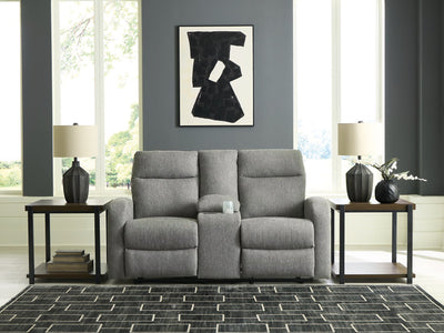 Gauntlet Reclining Loveseat with Console