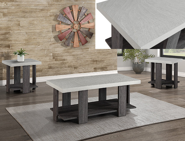 Boris- 3pc Coffee Table & End Table