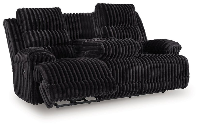Rhine Falls Power Reclining Sofa with Drop Down Table