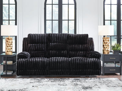 Rhine Falls Power Reclining Sofa with Drop Down Table