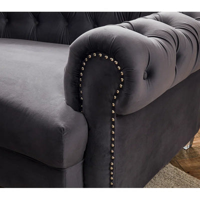Vansen velvet sectional