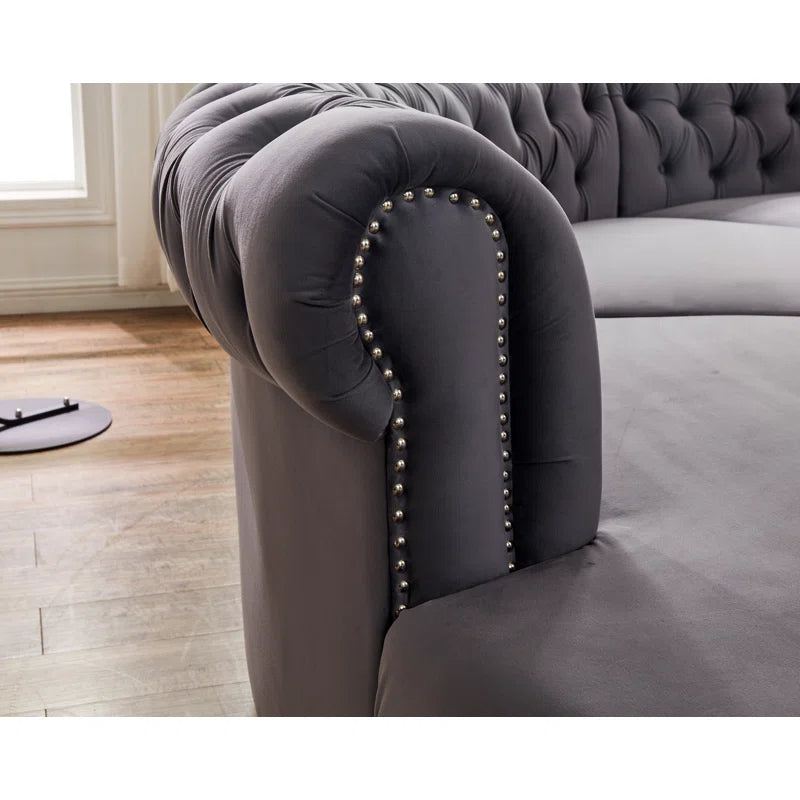 Vansen velvet sectional