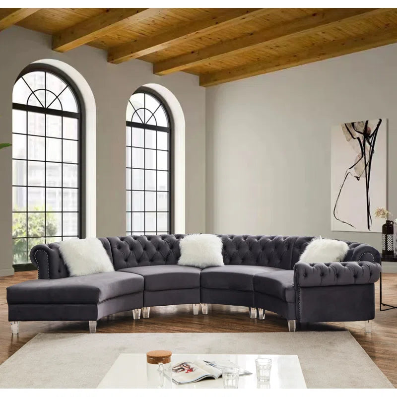 Vansen velvet sectional