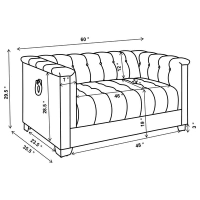 Chaviano Stationary Loveseat