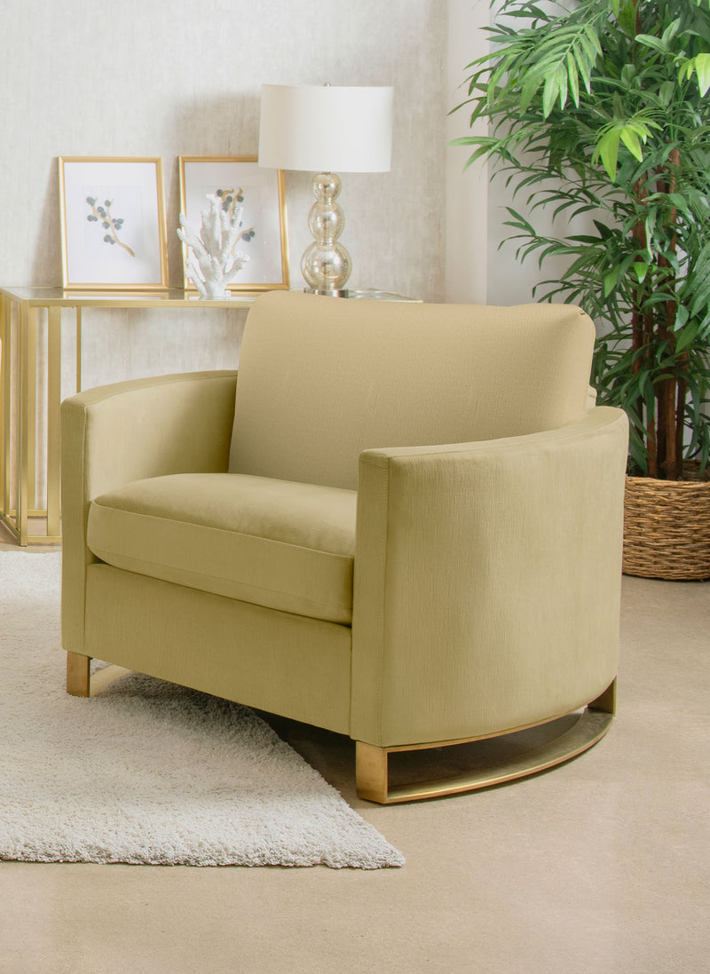 Corliss Accent Chairs Gold