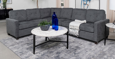 Georgina 4-piece Upholstered Modular Sectional Sofa Beige