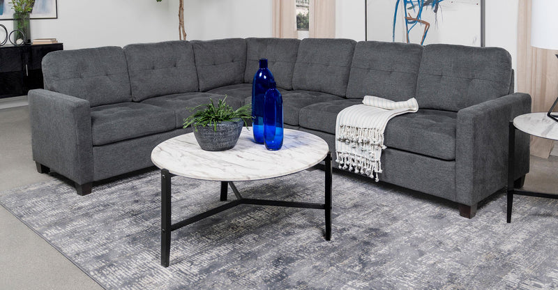 Georgina 4-piece Upholstered Modular Sectional Sofa Beige