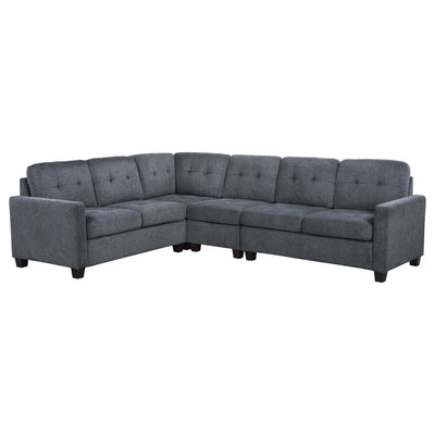 Georgina 4-piece Upholstered Modular Sectional Sofa Beige