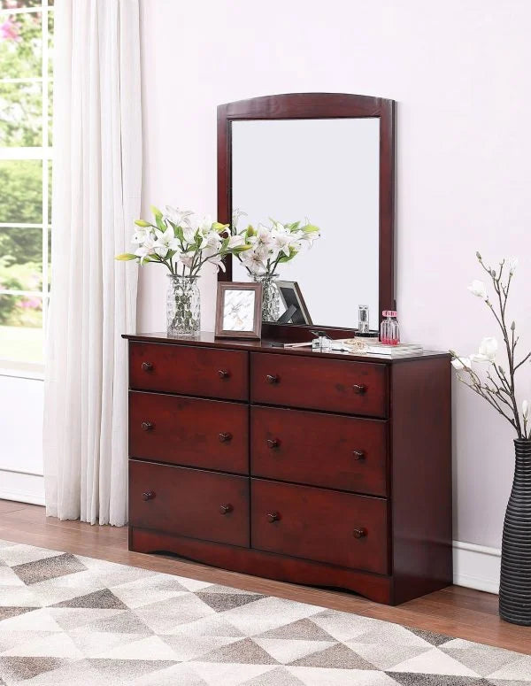 Solid Wood Dresser & Mirror