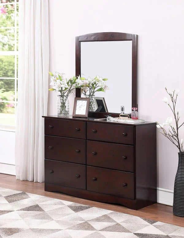 Solid Wood Dresser & Mirror