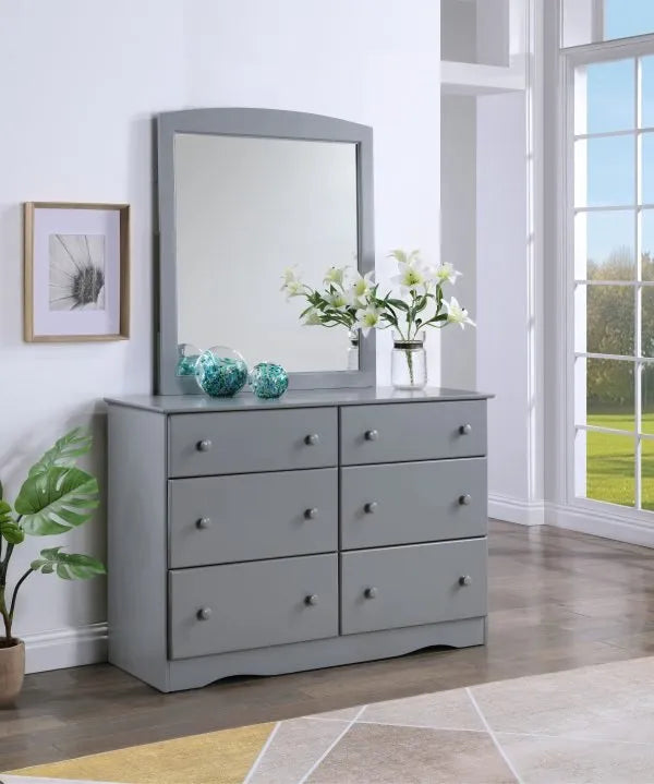 Solid Wood Dresser & Mirror
