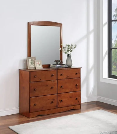 Solid Wood Dresser & Mirror