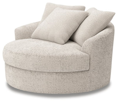Cuddle Plush Oversized Swivel Accent Chair
