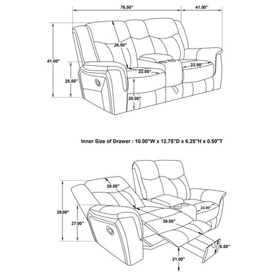 Conrad Reclining Loveseat