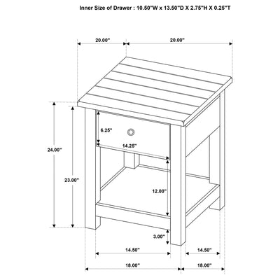 Payne End & Side Table