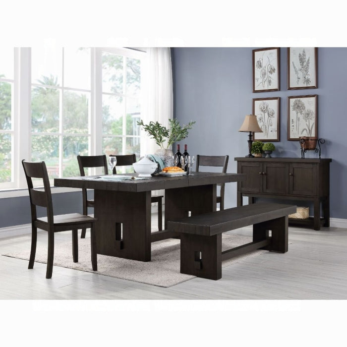 Haddie Dining Table- 5pc Counter Height Table