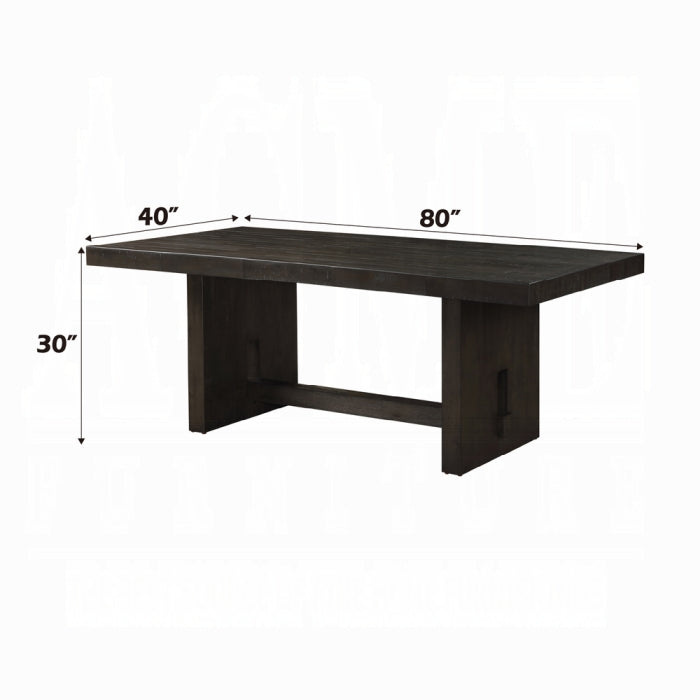 Haddie Dining Table- 5pc Counter Height Table