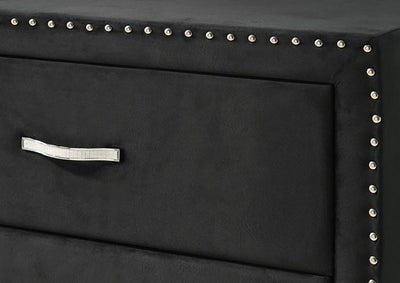 Crown Mark Furniture Lucinda 5 Drawer Chest in Black