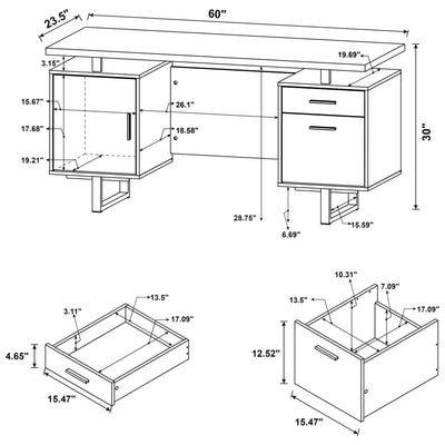 Lawtey Computer Desk