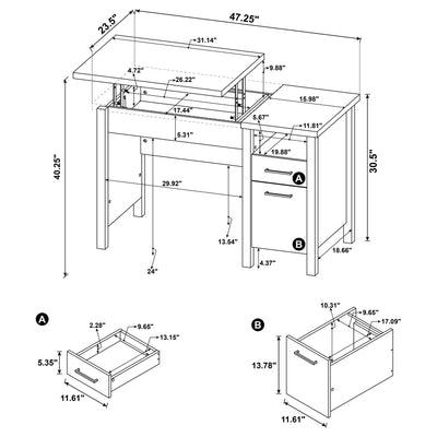 Delwin Computer Desk