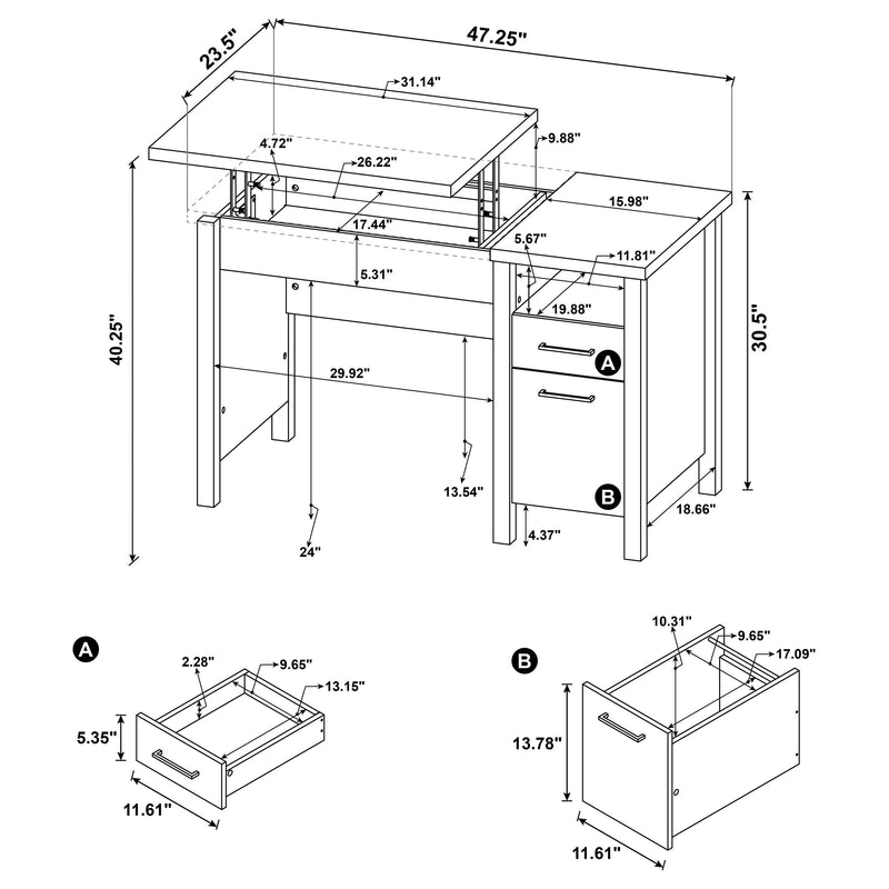 Delwin Computer Desk