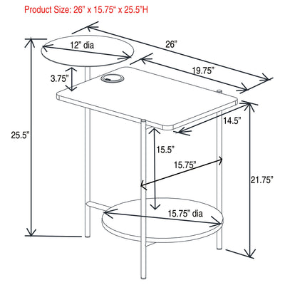 Ottilie End & Side Table