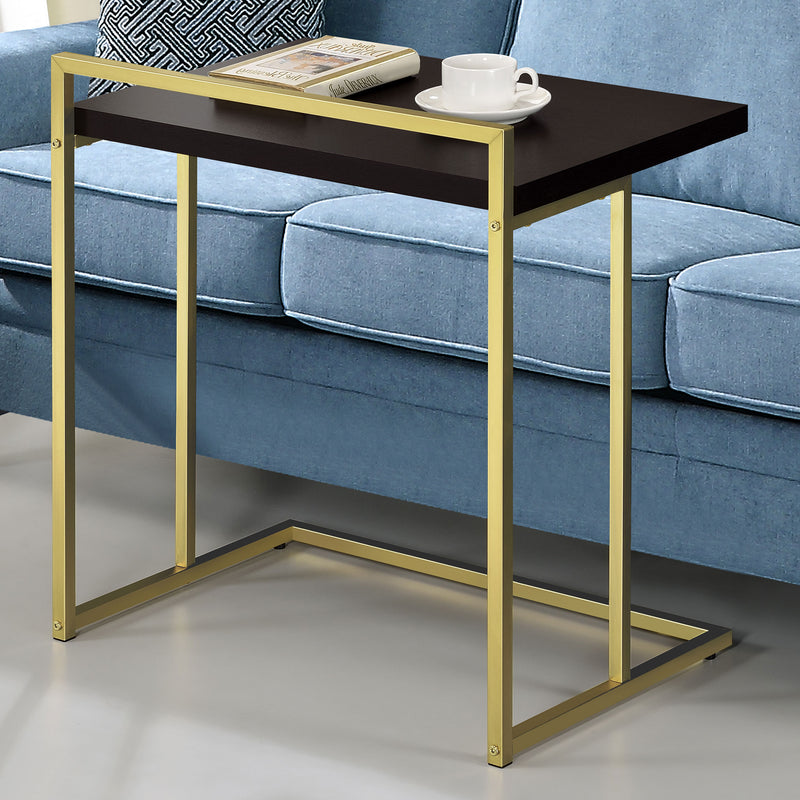 Dani Rectangular Snack Table with Metal Base