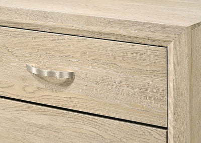 Crown Mark Furniture Akerson 6 Drawer Dresser in Beige