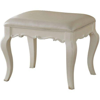 Acme Edalene Vanity Bench in Pearl White 30519 image