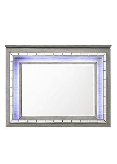 Antares Light Gray Oak Mirror (LED) image