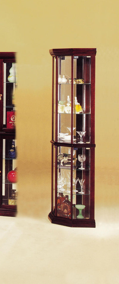 Huxley Cherry Curio Cabinet image