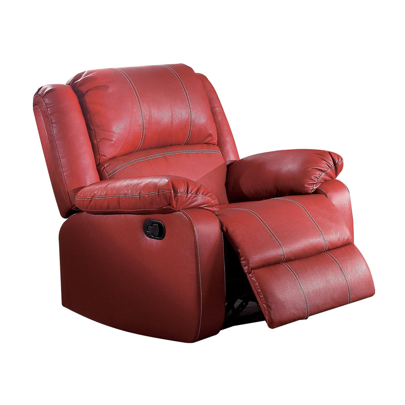 Zuriel Red PU Rocker Recliner (Motion) image