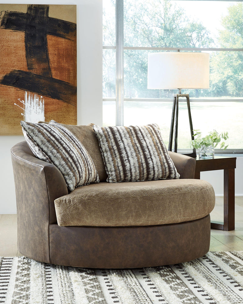 Alesbury - Oversized Swivel Accent Chair
