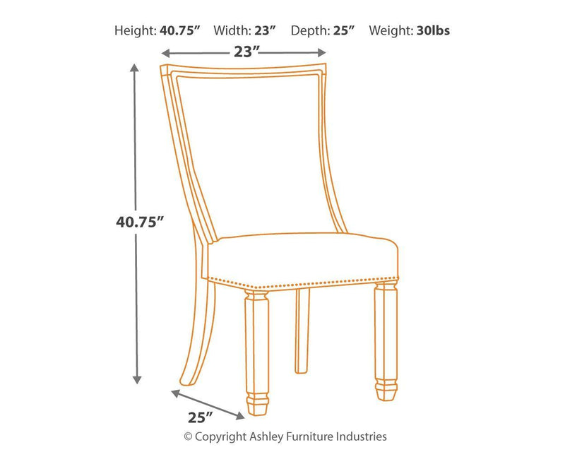 Bolanburg - Dining Uph Side Chair (2/cn)