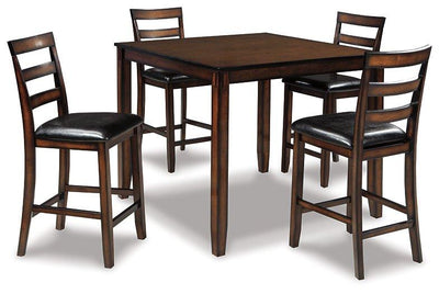 Coviar Counter Height Dining Table and Bar Stools (Set of 5) image