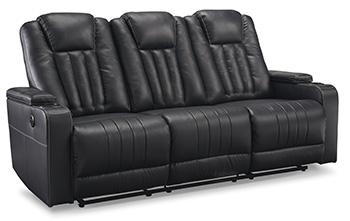 Center Point Reclining Sofa with Drop Down Table