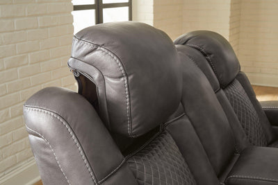 Fyne-Dyme Power Reclining Loveseat with Console