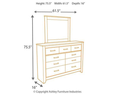 Zelen Dresser and Mirror