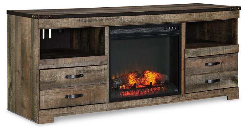 Trinell 63" TV Stand with Electric Fireplace