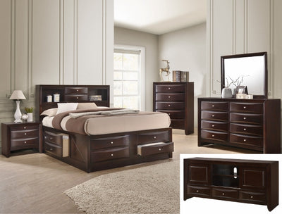 EMILY DRESSER 8 DRAWERS DARK CHERRY image