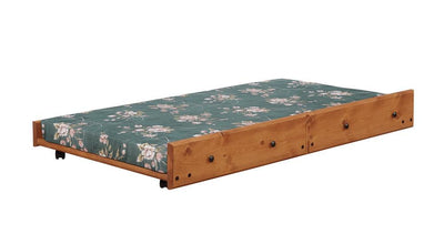 Wrangle Hill Trundle with Bunkie Mattress Amber Wash