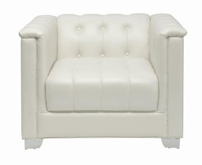 Chaviano Tufted Upholstered Chair Pearl White