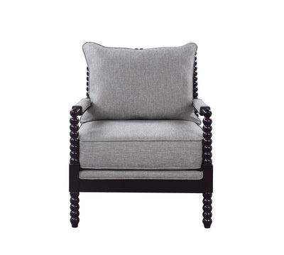 Blanchett Cushion Back Accent Chair Grey and Black