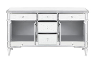 Duchess 5-drawer Accent Cabinet Silver