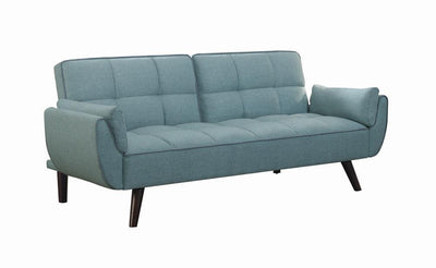 Caufield Biscuit-tufted Sofa Bed Turquoise Blue