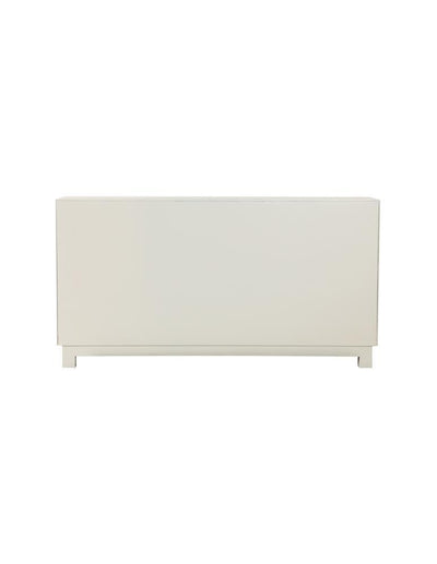 Voula Rectangular 4-door Accent Cabinet White and Gold