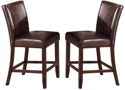 Crown Mark Ferrara Counter Height Chair in Dark Brown (Set of 2) 2723S-24 image