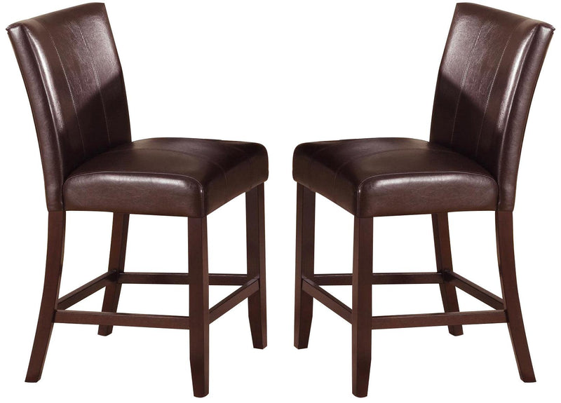 Crown Mark Ferrara Counter Height Chair in Dark Brown (Set of 2) 2723S-24 image